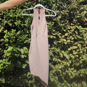 CHARLOTTE RUSSE Sparkly Slit Homecoming Semi Dress